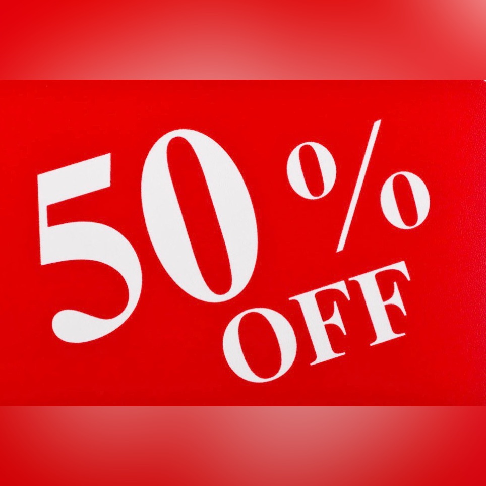 50 Off Everything 1212612326